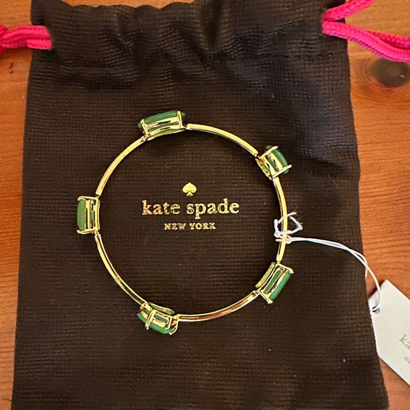 Kate Spade Gold and Green Bracelet - Picture 2 of 4